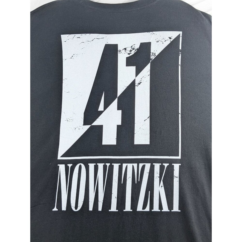 Dallas Mavericks NBA Dirk Nowitzki Long‎ Sleeve T-Shirt Black XXL Fanatics NWT